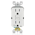 thumbnail image 1 of Salida GFCI Leviton GFTA1-W de 15 A, autocomprobación con alarma acústica, 1 of 7