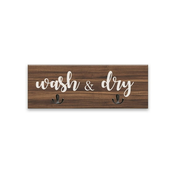 Artissimo Designs - Plaque bois et MDF pour laver et sécher à sec - 24W x 8.75H x .5D