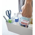 thumbnail image 3 of Yamazaki Home Storage Caddy, White, Steel, Handle, No Assembly, 3 of 6