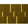 thumbnail image 1 of Ahgly Company Indoor Rectangle Abstract Yellow Contemporary Area Rugs, 2' x 4', 1 of 4
