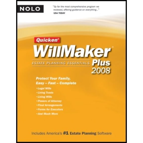 Pre-Owned Quicken Willmaker Plus 2008 Edition: Estate Planning Essentials (Book with CD-ROM) (Paperback) 1413307167 9781413307160