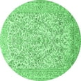 thumbnail image 1 of Ahgly Company Indoor Round Persian Emerald Green Traditional Area Rugs, 8' Round, 1 of 4