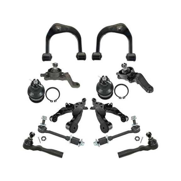 Front Control Arm Ball Joint Tie Rod and Sway Bar Link Kit 12 Piece - Compatible with 2004 - 2007 Toyota Sequoia 2005 2006