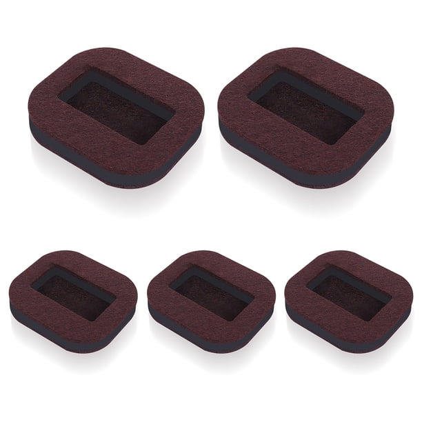 Muebles antideslizantes Sofá stoppers silla de silla de silla de lecho para adelantado Prevención de ruedas Pasteles de ruedas Protectores Suministros para el hogar Marrón 5 piezas Sweethay HA028340-02