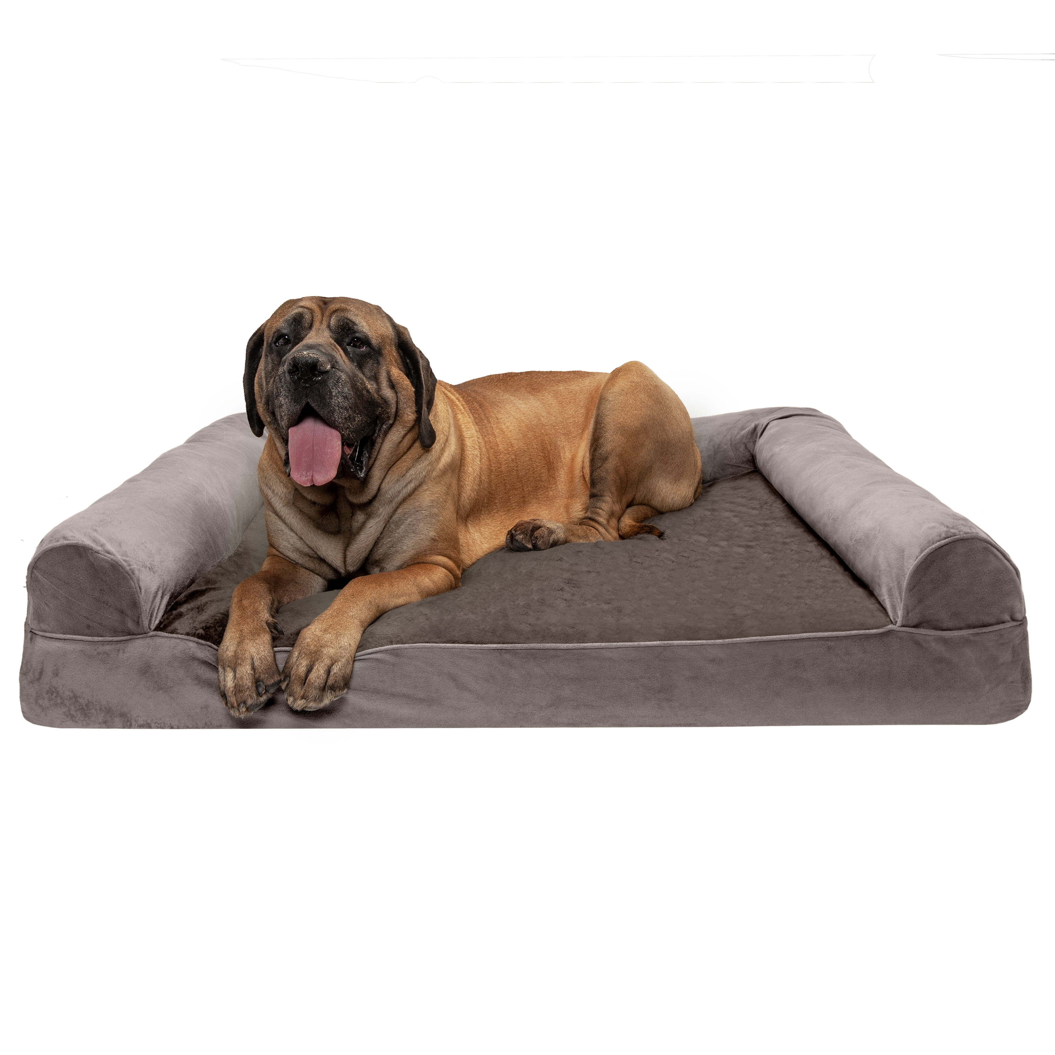 FurHaven Pet Products, Orthopedic Faux Fur & Velvet SofaStyle Couch