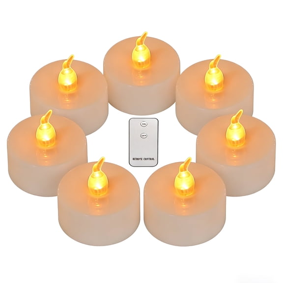 6pcs Led Tealight Candles with Remote Realistic Flameless Candles Big Capacity Battery Operated Votive Candles for Wedding and Festival Decoration Warm White