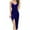 Blue, variant on IROINNID Sheath Dress For Women Sleeveless Full-Length Solid Color Dress