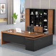 thumbnail image 3 of Modern Multifunctional Office Desks Workbench Luxury Studying Executive Office Desks Storage Writing Scrivania Room Furnitures My Lux Decor Round, 3 of 30