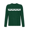 thumbnail image 3 of Yaoyar Printed Sleepwear Long Sleeve Top for Men, Casual Lounge Tee for Home Comfort, Soft Relaxed Fit Housewear Pullover Shirt, 3 of 3