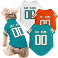 thumbnail image 1 of Camiseta para perros ANTKING Miami Jersey Style nombre/número personalizados, 1 of 7