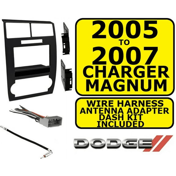 05 06 07 DODGE CHARGER MAGNUM Radio Stereo Car Installation DOUBLE DIN DASH KIT