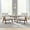 Ivory Fabric, variant on Modway Lyra Upholstered Modern Heathered Fabric Armchair in Azure (Set of 2)