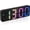 Multicolor, variant on Digital Alarm Clock, Large Display LED Bedside Clock for Home Colorful | Type-C/Battery Powered, 3 Adjustable Brightness, 12/24H, Temperature, Snooze, Night Mode, for Bedroom, Office