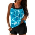 thumbnail image 2 of Rciityk Womens Swimsuits Tankini - Bathing Suit for Women - Two Piece Tummys Control Modest Swimwear with Shorts, 2 of 5