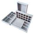thumbnail image 3 of Set of4Stackable Velvet Jewelry Trays Organizer, Jewelry Storage Display Trays All Velvet, 3 of 4