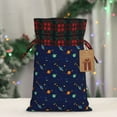 thumbnail image 5 of Gaeub Space Galaxy Print Christmas Gift Bag with Drawstrings,Drawstring Gift Bag for Xmas,Christmas Linen Bag,Gift Wrapping Bags for Presents Party -Black, 5 of 8