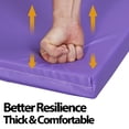 thumbnail image 5 of 6' x 2' Tri-Fold Portable Folding Exercise Gym Mat Extra Thick Foam Gymnastics Mat Aerobics Yoga Martial Arts Stretching Core Workouts With Carrying Handle,Purple, 5 of 14