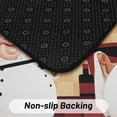 thumbnail image 4 of Chef Kitchen Rugs and Mats Non-Skid Washable for Floor, Red Fat Chef Kitchen Decor and Accessories Kitchen Mat Set of 3, 17"x30"+17"x47"+17"x59", 4 of 6