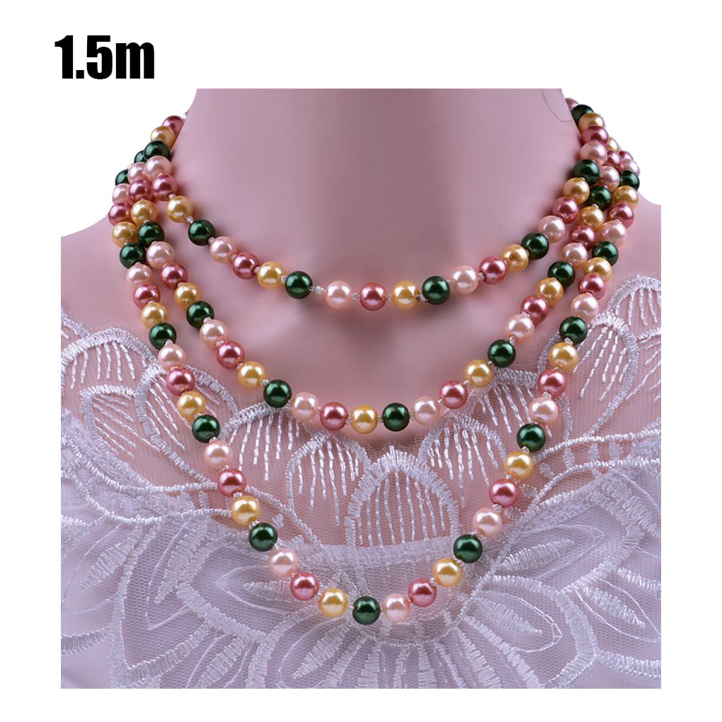 OES Necklace - Double Strand Pearls | Bricks Masons