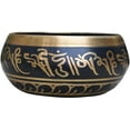 thumbnail image 3 of Handmade 5.5 in Colored Tibetan Singing Bowls Buddha of Compassion om Mani, 3 of 5