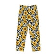 thumbnail image 6 of Uemuo Cow Print Sunflower Pattern Men's Wide Leg Palazzo Lounge Pants with Pockets Light Weight Loose Comfy Casual Pajama Pants-Small, 6 of 9