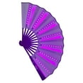 thumbnail image 2 of Almencla LED Bar Fan Dancing Lights Fan, Music Festival Accessory, Glowing Party Prop Folding Fan for Home Halloween Birthday Wedding,, 2 of 8