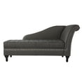 Southern Enterprises Avaleni Storage Chaise Lounge, Gray