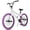 Purple, variant on Hykolity 24 Inch Freestyle BMX Bike for Teen Boys Girls Bicycle with 4 BMX Pegs Rear Hand Brake Adjustable Seat Kickstand Reflectors, Brown