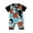 Black, variant on Baby Boys Western Baby Boy Girl Summer Clothes Cow Print Onesie Short Sleeve Romper Playsuit Jumpsuit Shorts Cowboy Outfit (