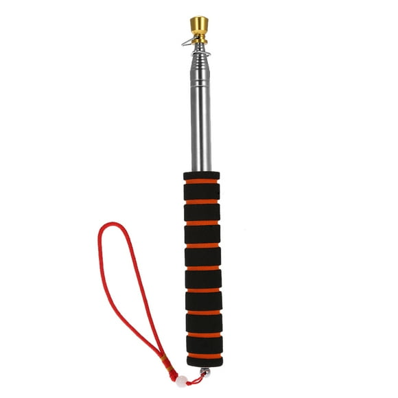 Brand New 2m/2.5 Meters Outdoor Flagpole Stainless Steel Telescopic Flag Pole for Teachers' Teaching Pointer Tour Guide Banner 79" / 98" Flagstaff