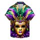 thumbnail image 1 of Camisas de Manga Larga para Hombres, Botón de Impresión Blusa de Cuello, Camisa de Poliéster de Moda Casual, 1 of 9
