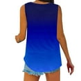 thumbnail image 3 of SCSAlgin Womens Summer Tops Sexy V Neck Tank Top Loose Fit Cute Printed Workout Sleeveless T Shirts, 3 of 7