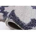 thumbnail image 3 of Ladole Rugs Grant Shaggy Fes Made in Europe Beautiful Abstract Polypropylene Big Runner Rug in Dark Gray White 2'7" x 9'10", 3 of 4
