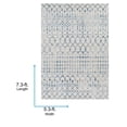 thumbnail image 6 of Livabliss Area Rugs for Living Room, 5x7 Chester Global Blue Rug, Bedroom Dining Room Home Decor Stain Resistant Carpet (5'3" x 7'3"), 6 of 6