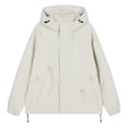 thumbnail image 1 of pstuiky Camisas de manga larga abrigadas para hombre, Chaqueta informal de hombre de color liso con capucha, manga larga y bolsillo con cremallera, estilo stormtrooper xxxxl, 1 of 9