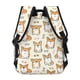thumbnail image 4 of Easygdp Cartoon Corgi Mochila Ergonómica Versátil para Laptop - Múltiples Bolsillos, Correas Ajustables, Unisex para Escuela, Viajes y Actividades al Aire Libre-One Size, 4 of 5