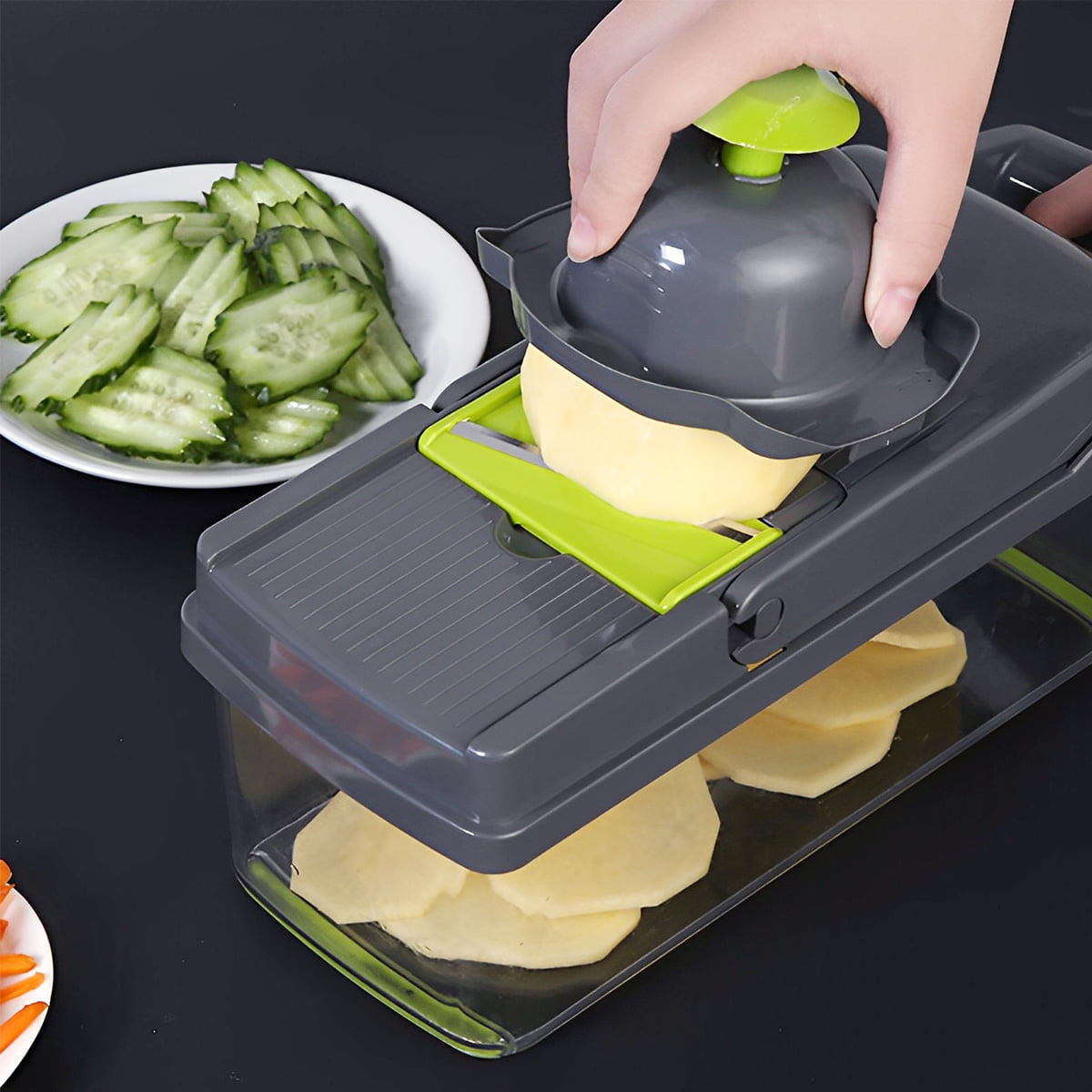 Vegetable Slicer Cutter With Drain Basket. – tmmart