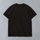 thumbnail image 1 of Camisa Elvqul para Caballero Manga Corta Casual Liso Algodón Deportivas Cuello Redondo Negro, 1 of 3