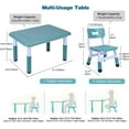 thumbnail image 5 of REDCAMP Kids Multi Activity Table, Height Adjustable Table and Chair Set,3 in 1 Multi Activity Building Block Table with 2 Chairs, Storage Bins, Blue, 5 of 8