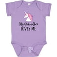 thumbnail image 3 of Inktastic Godmother Loves Me Unicorn Girls Girls Baby Bodysuit, 3 of 5