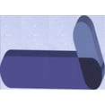 thumbnail image 1 of Ahgly Company Machine Washable Indoor Rectangle Transitional Blue Angel Blue Area Rugs, 7' x 9', 1 of 7