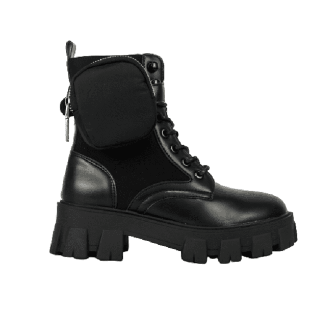 Botin Combat Boot con bolsita para Dama Hanna MX Compact Black