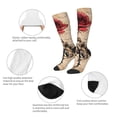 thumbnail image 3 of Naloa Vintage Rose Botanical Art Knee Socks, High Socks Long Stretchy Sock Women Knee High Stocking, Long Socks for Women, 3 of 6