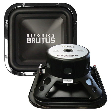 NEW HIFONICS BRZ12SQD4 12" 1200 Watt 4 Ohm DVC Car Audio Square Subwoofer