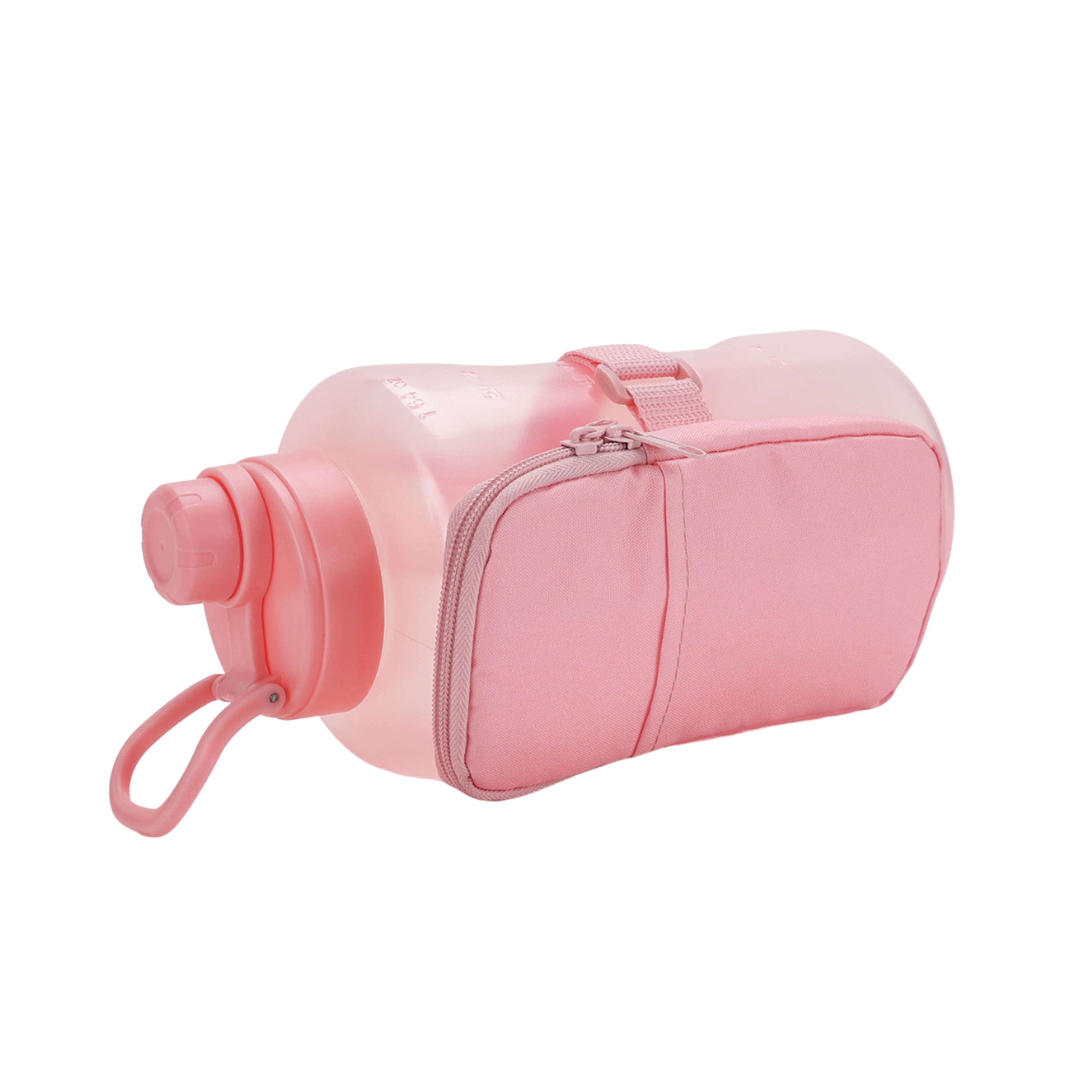 Mainstays 64 oz Pink Plastic Water Bottle and Accessory Bag