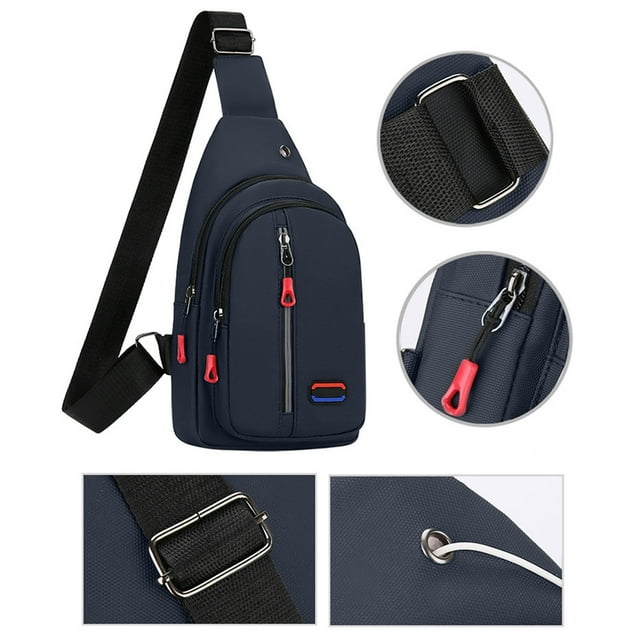 Bolso bandolera con bordado de moda, mochila impermeable de gran capacidad, con orificio para datos, portátil, para viajes, poliéster 600d, talla única,Wsvlmg
