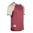 thumbnail image 3 of ZIMEGO Mens Short Sleeve Ringer Tee - Color Block Raglan Casual T-Shirt, 3 of 6