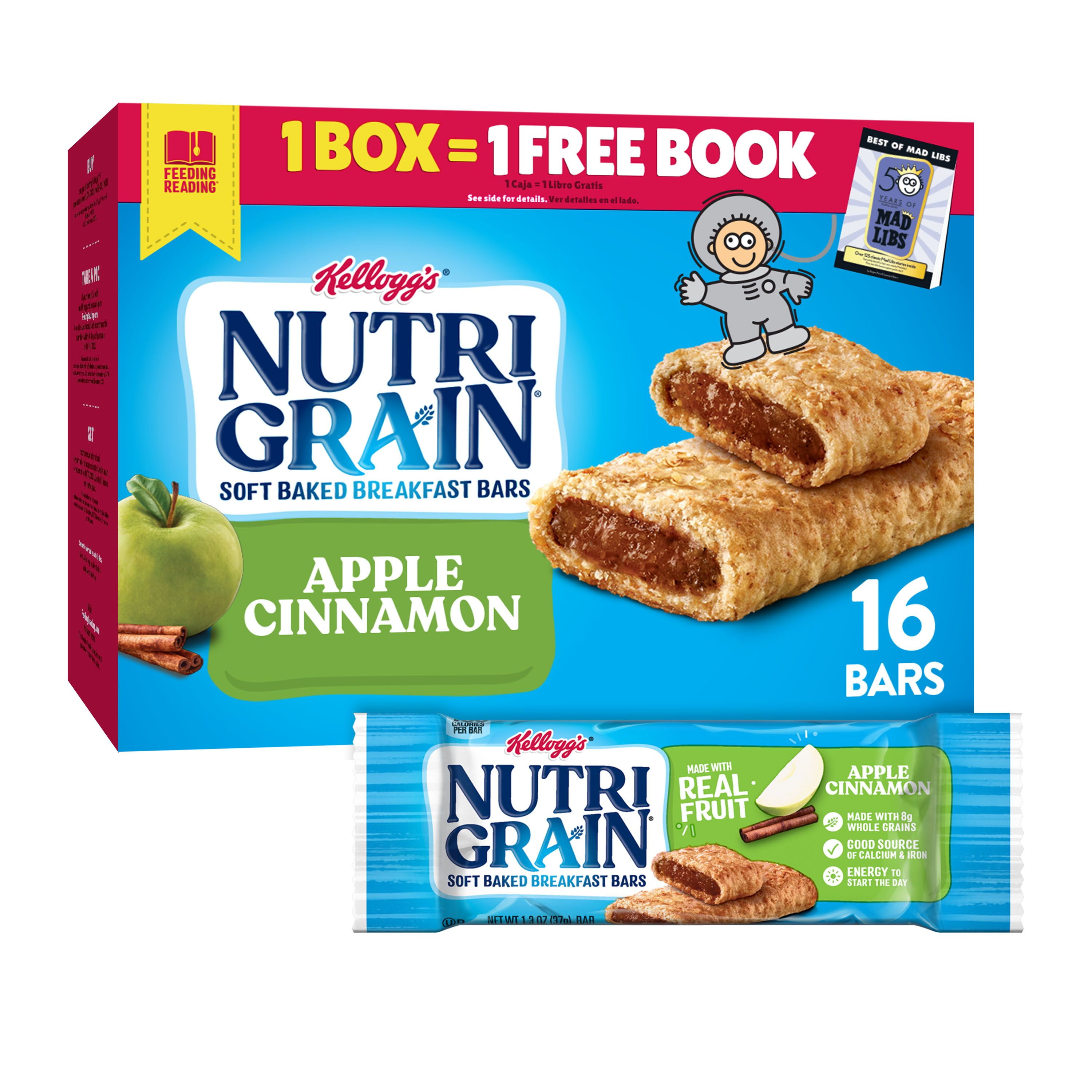 NutriGrain Soft Baked Breakfast Bars, Made with Real Fruit and Whole