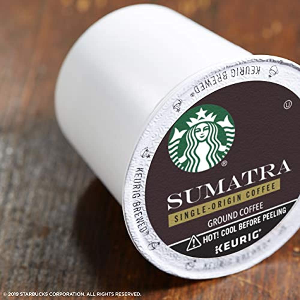 Starbucks Dark Roast K-Cup Coffee Pods - Sumatra for Keurig Brewers - 4 Boxes (96 Pods Total)