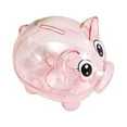 thumbnail image 4 of Hucha Animal Banco de Dinero Lata de Almacenamiento,Regalo Del Festival Cerdo Ahorro Olla Adorno de Mesa Escultura de Cerdo,Caja de Dinero para Niños Rosa, 4 of 8